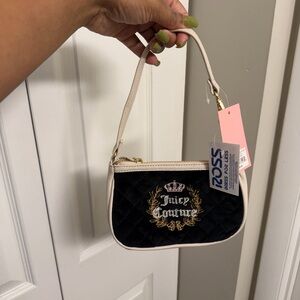 Juicy Couture Black and Cream Mini Bag